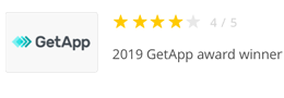 2019 GetApp award winner 4/5 rating